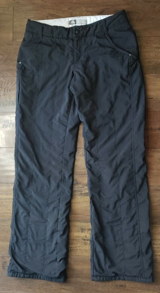 Nike ACG All Condition Gear Womens Black Insulated Ski Snow Pants Sz 8 Medium