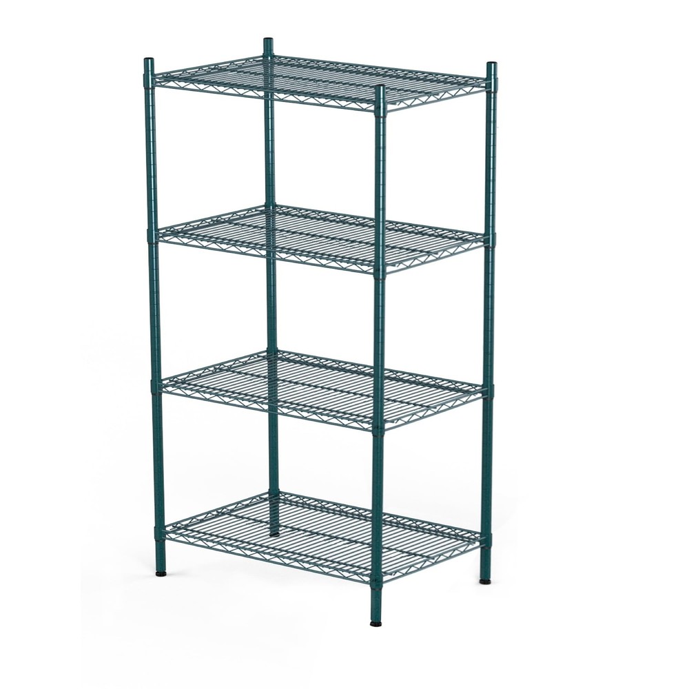 APLSS NSF 4-Tier Epoxy Coated Storage Shelves 24x36x63 for Moist Dry Environments