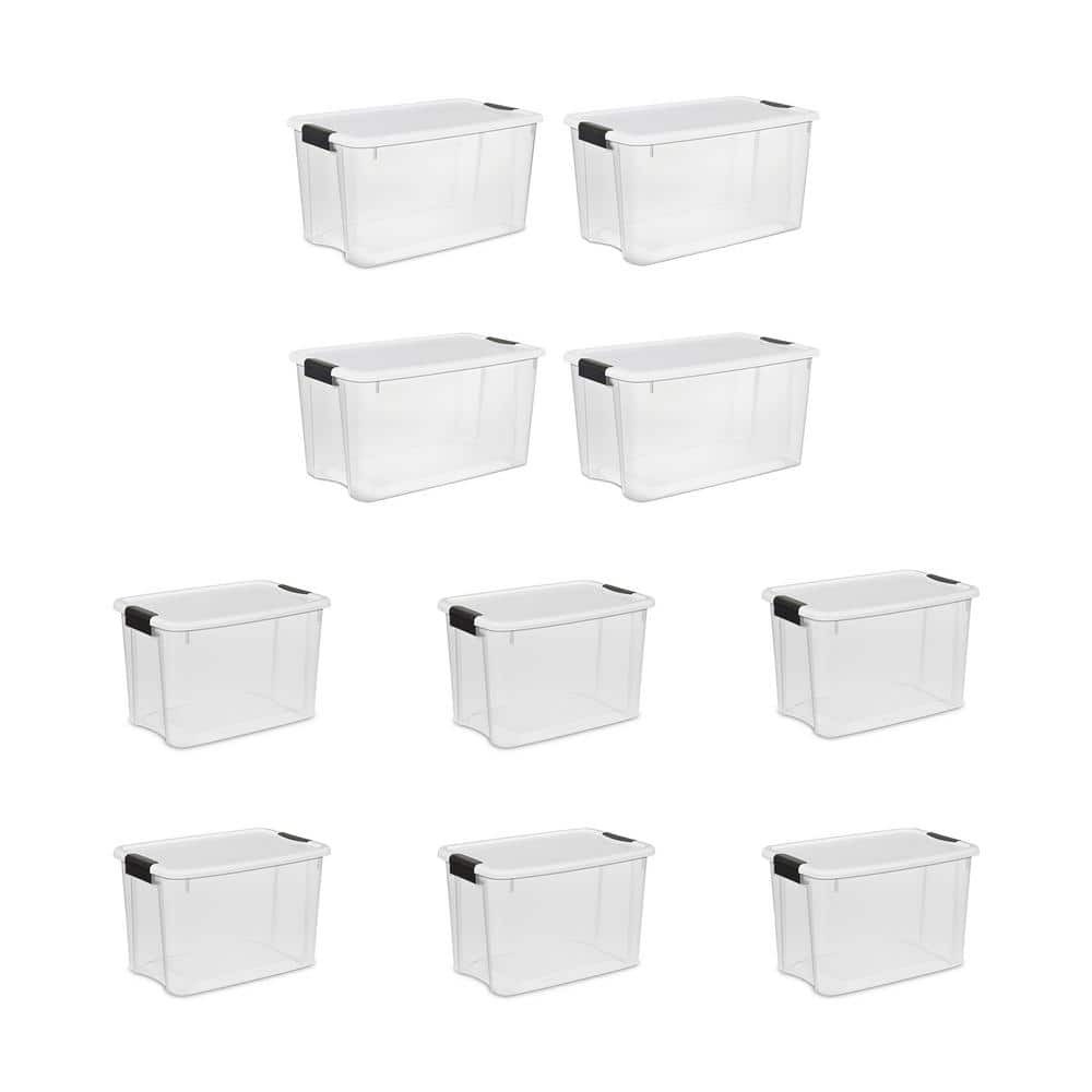 70QT & 30QT Ultra Latch Storage Box with Lid - 4-Pack & 6-Pack Options
