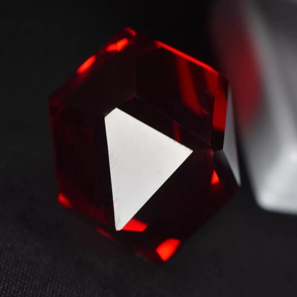Lab-Created 100Ct Fancy Cut Red Ruby Loose Certified Gemstone