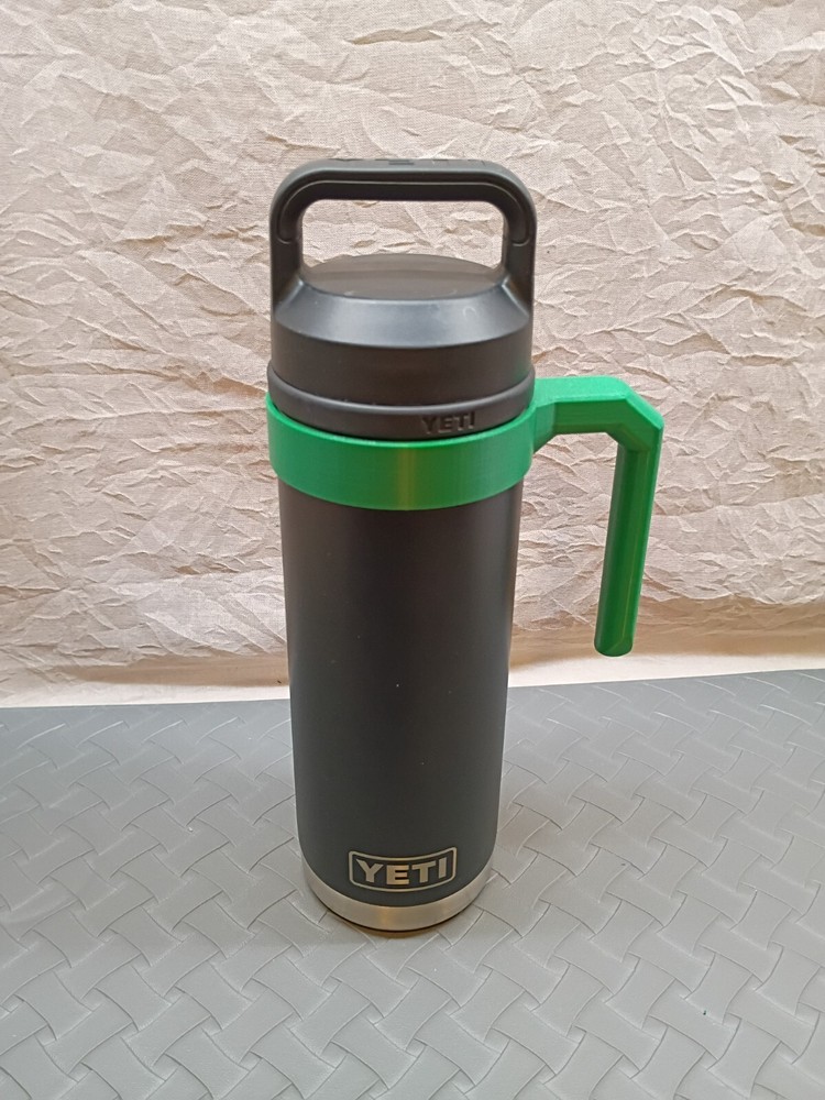 Yeti Rambler Tumbler Insulated Travel Mug 12oz 18oz Slip-On Green Handle Cup