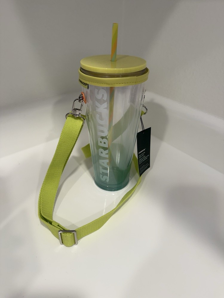 Starbucks 24oz Tumbler with Detachable Crossbody Strap Case NWT