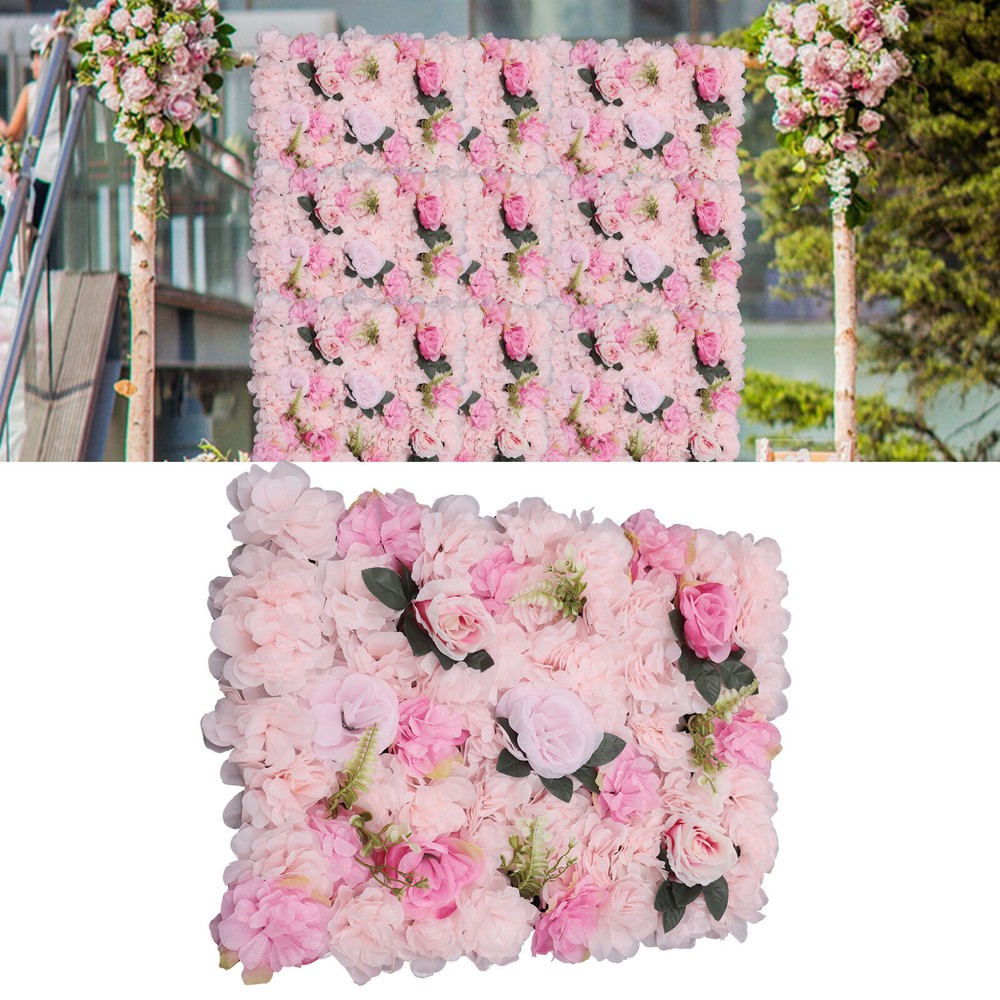 12pcs Wedding Venue Decorations Artificial Flower Wall Stage Background Decor