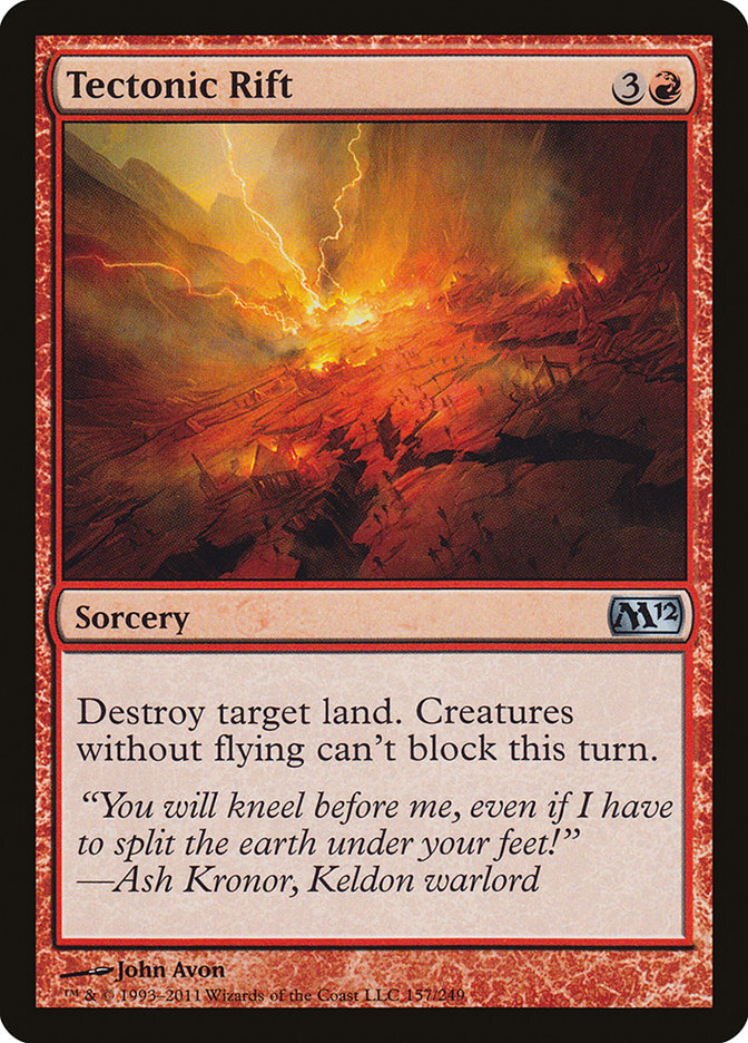 Discover the Power of Tectonic Rift (157) from Magic: The Gathering M12 MTG Set
