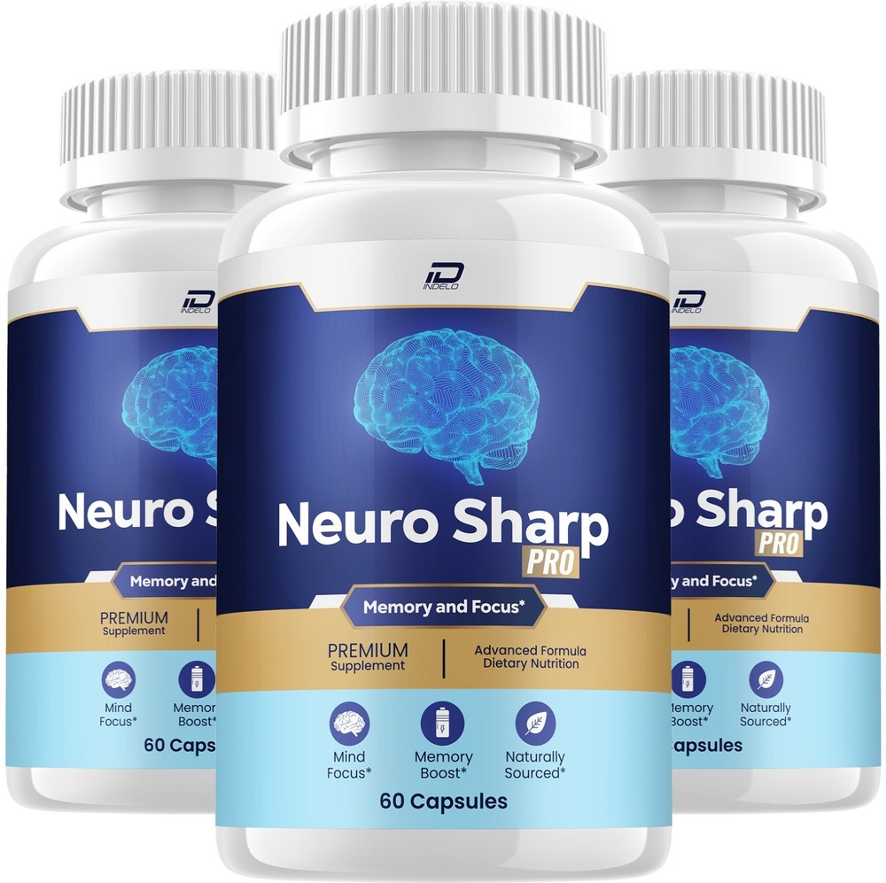 (3 Pack) Neuro Sharp Supplement Capsules – NeuroSharp All Natural Memory Focus