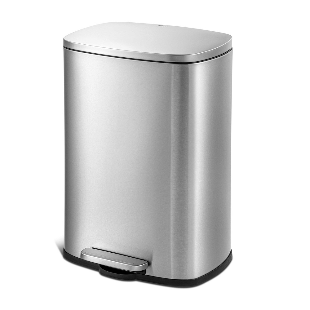 QUALIAZERO 50L/13Gal Heavy Duty Hands-Free Stainless Steel Commercial/Kitchen...