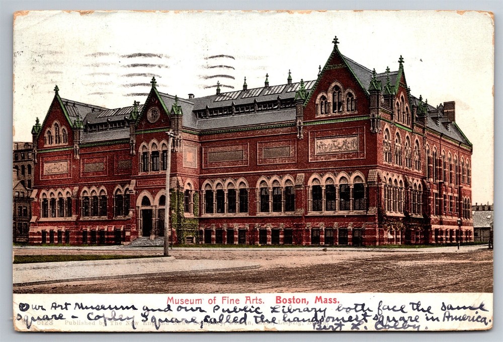 Museum Of Fine Arts Boston Mass C1905 UDB Postcard P21