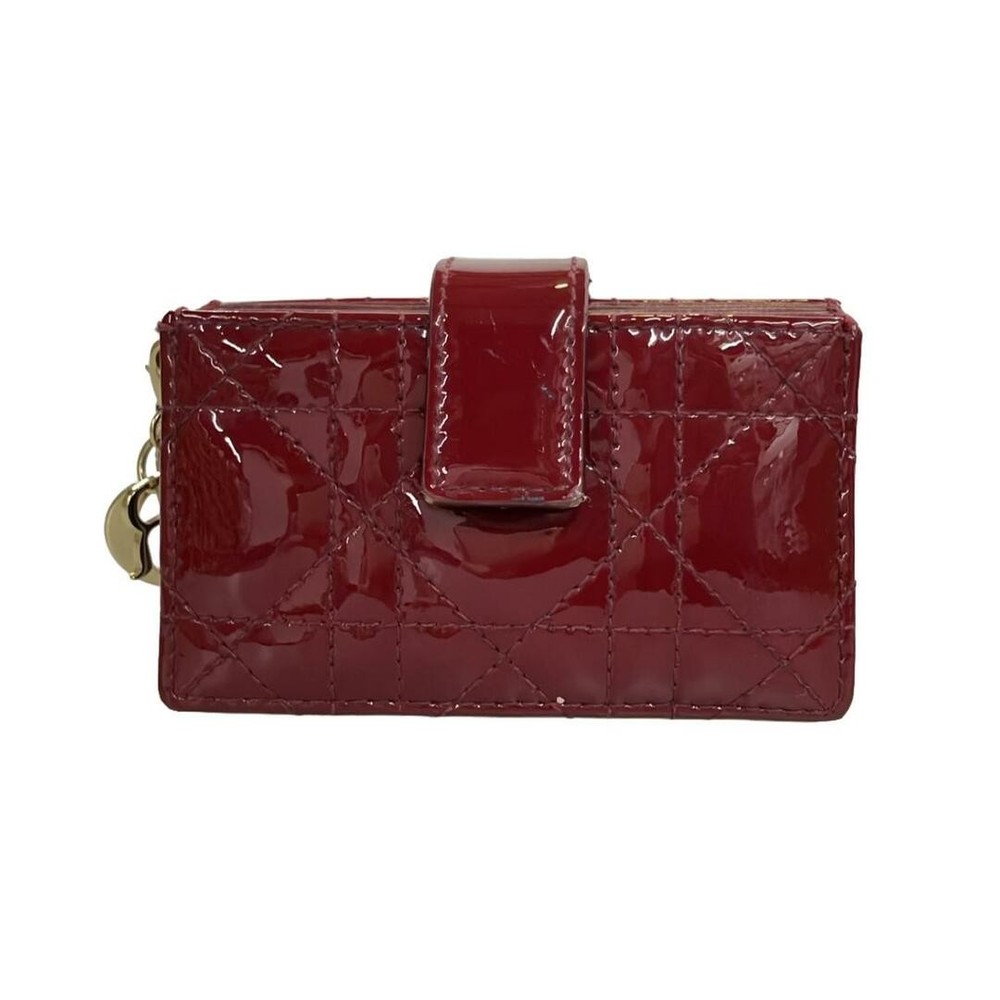 Dior Christian Card Case for Ladies with Surface Dirt and Back Damage