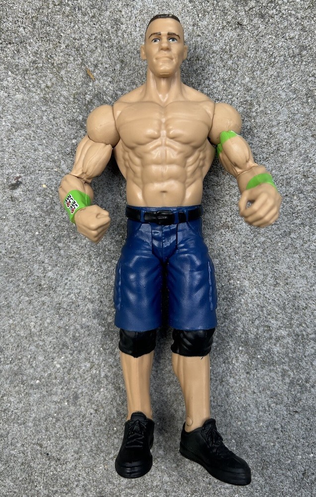 John Cena WWE Wrestling Action Figure 2013 Mattel Green Lime