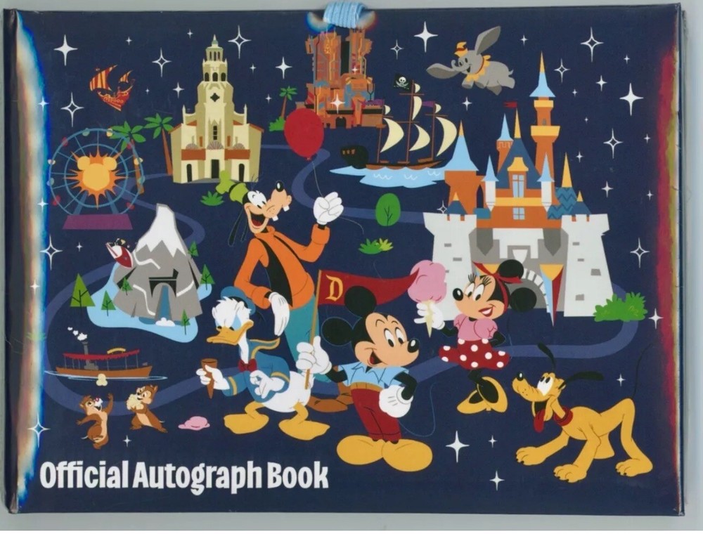 Disneyland Mickey and Friends Autograph Book for Two Parks  