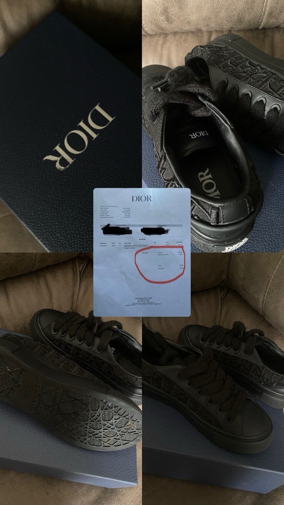 Dior B33 Sneaker in US Size 9 - Luxury White Leather Low-Top