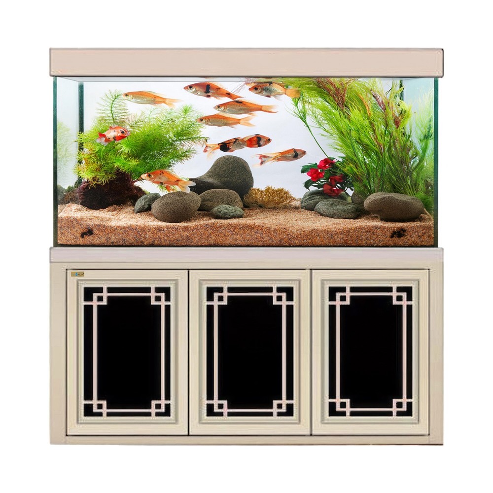 135 Gallon Tempered Glass Aquarium Silver
