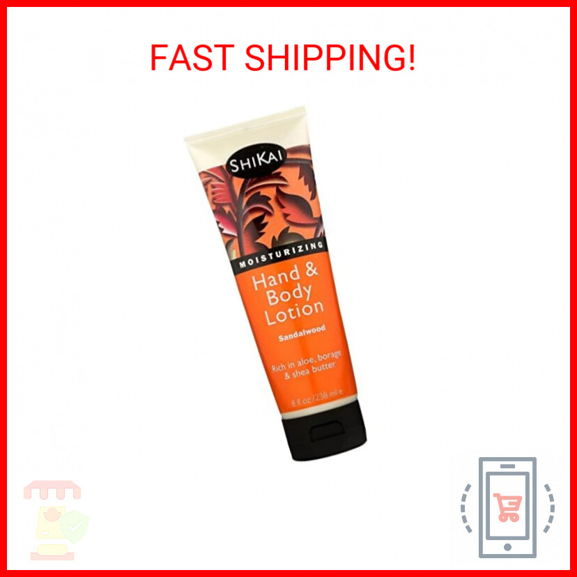 ShiKai Hand & Body Lotion (Sandalwood, 8oz) | Daily Moisturizing Skincare for Dr
