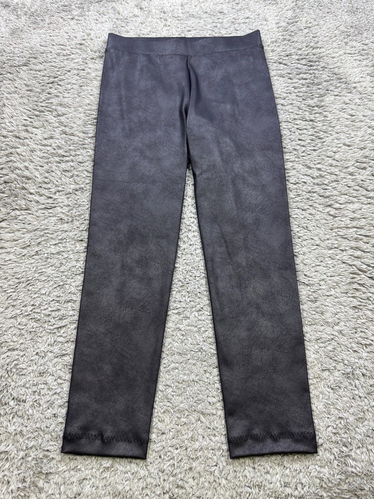 Vince Camuto Faux Leather Leggings Women XS Black High Rise Pull On Yoga Pants