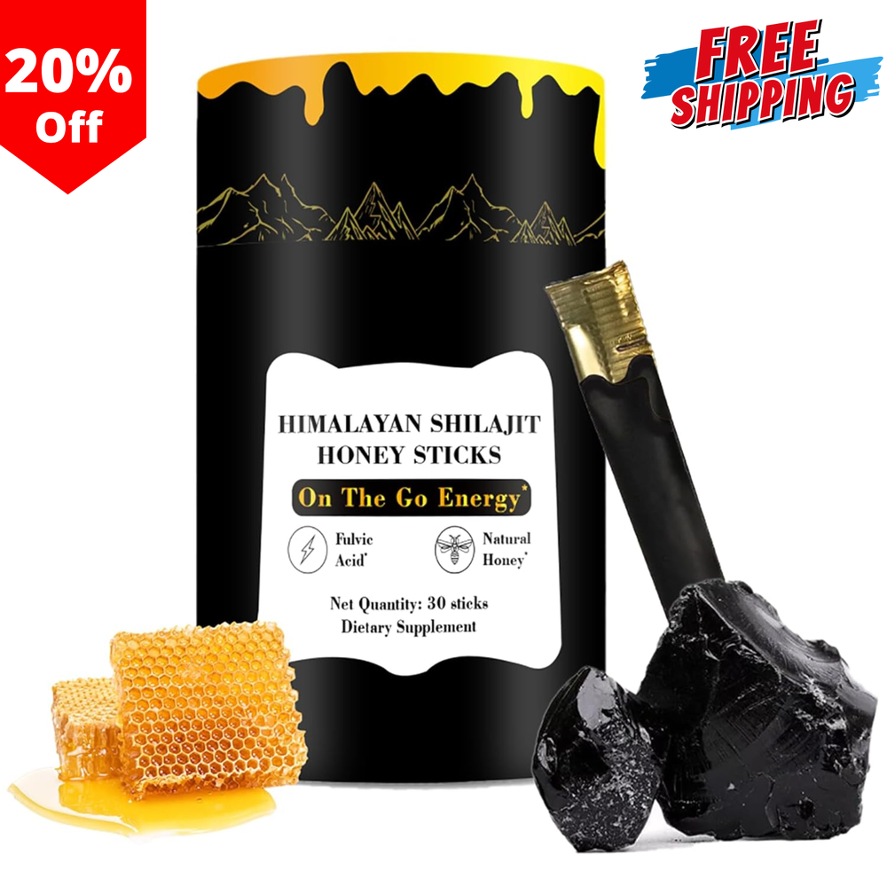 Pure Himalayan Shilajit Energy Sticks with Organic Honey – 2 Pack for Vitality & Endurance