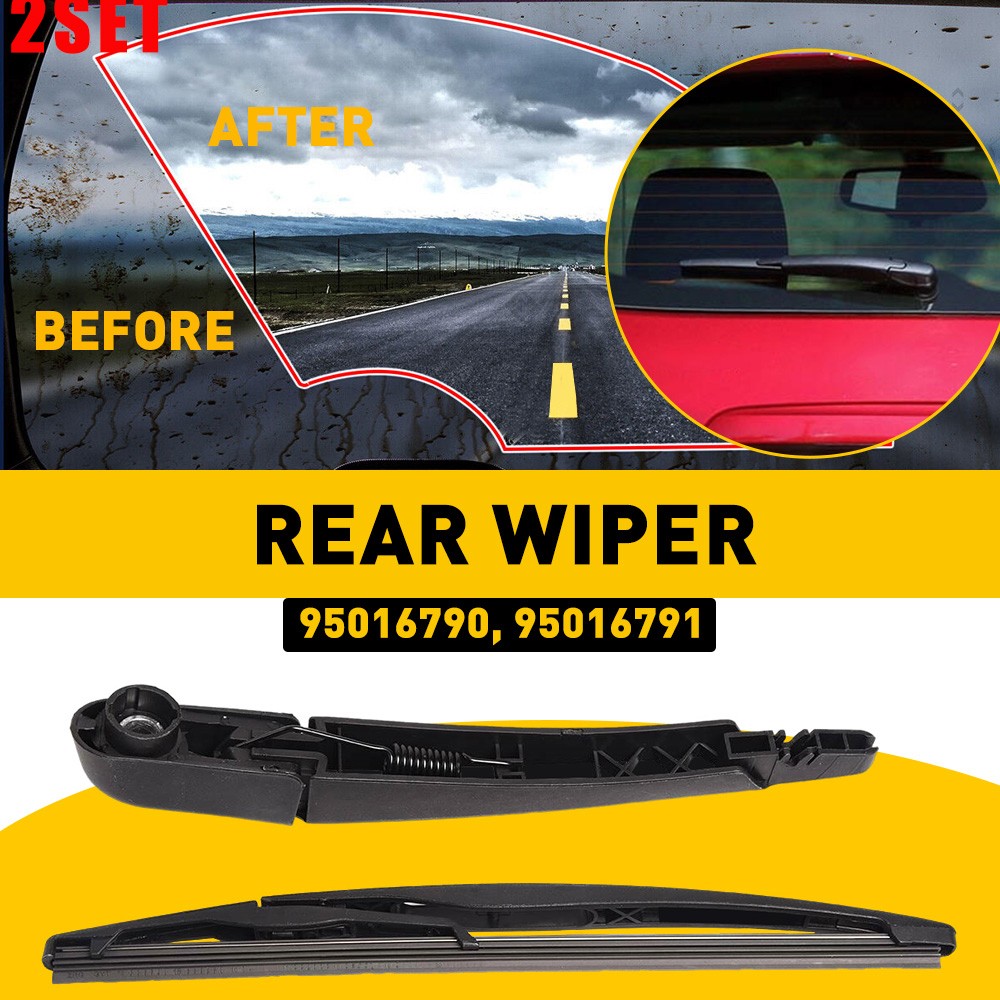 2Set Rear Window Windshield Wiper Arm & Blade For 2012-20 Chevrolet Sonic LS LT