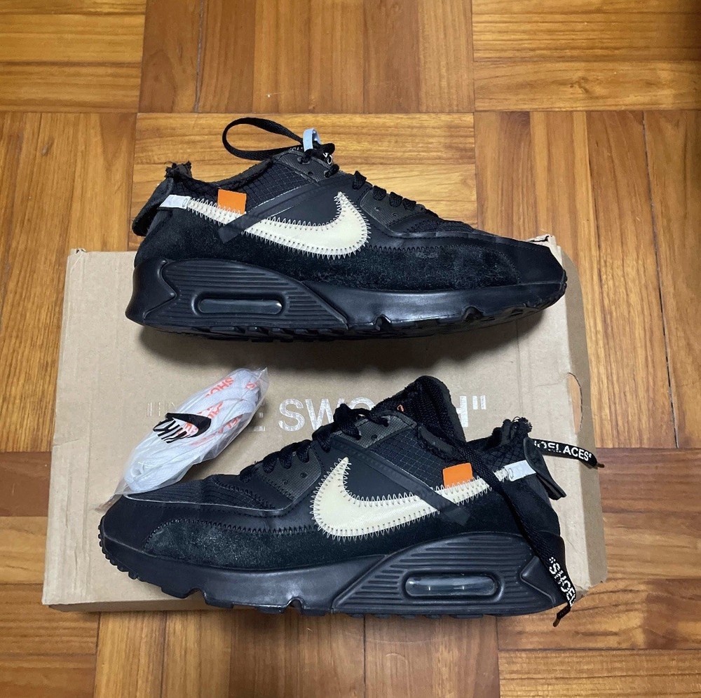 Size 7 - Nike Air Max 90 x OFF-WHITE Black 2019