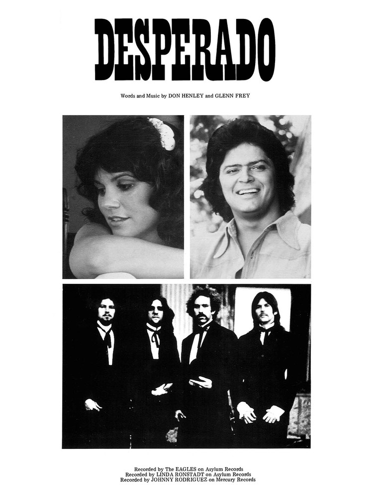 Eagles Desperado Piano Vocal Sheet Music with Guitar Chords & Lyrics
