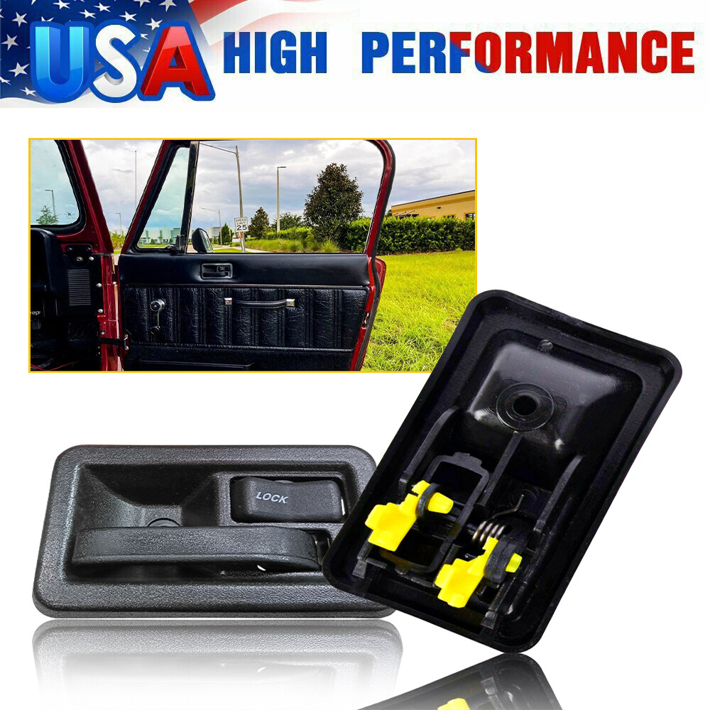 New Inside Door Handles Pair for 1987-2004 Jeep Wrangler LH and RH