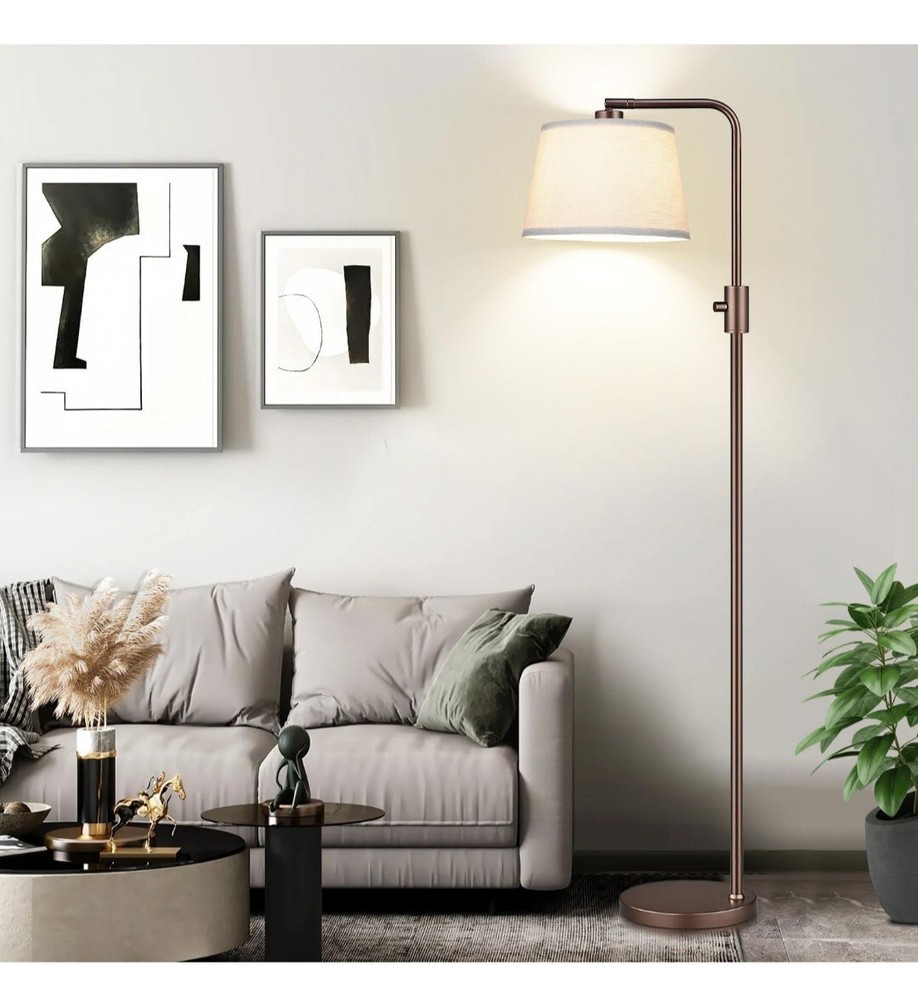 Dimmable LED Arc Floor Lamp with 1000 Lumens Edison Bulb
