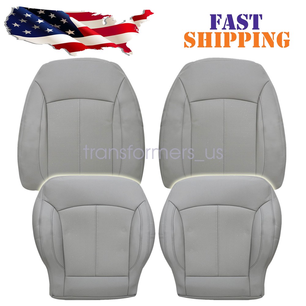 New For 2010-2013 Buick LaCrosse Driver + Passenger Bottom-Top Gray Seat Cover