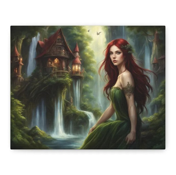 Elven Retreat Wall Art for Fantasy Home Decor Lovers