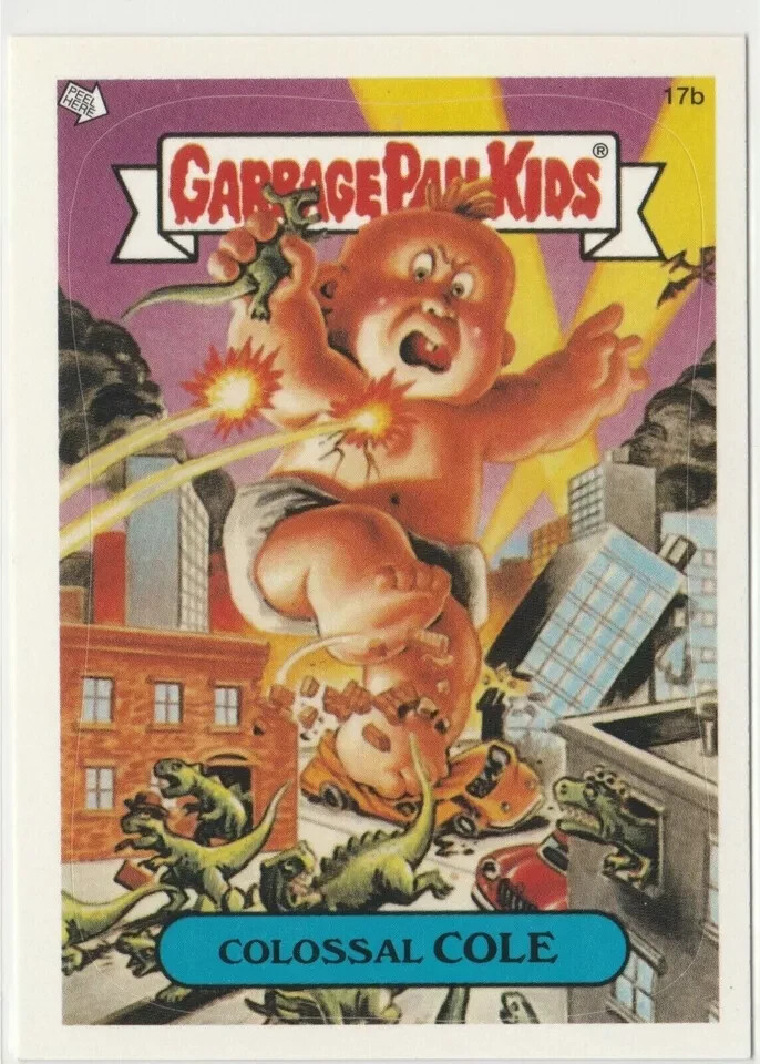 Colossal Cole #17b Garbage Pail Kids GPK Godzilla kaiju monster 2003 ANS1