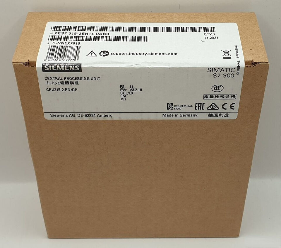 1PC Pro Siemens 6ES7315-2EH14-0AB0 CPU Module 6ES7 315-2EH14-0AB0 w/ WARRANTY