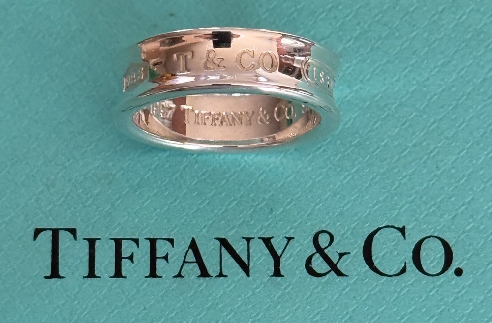 Tiffany & Co.   1837 Ring  Sterling Silver 925  Size  10   US