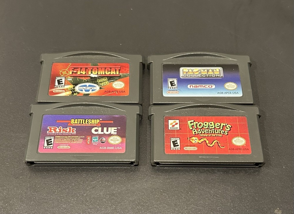 Lot of 4 Nintendo Game Boy Advance game cartridges Frogger's Adventures Pac-Man