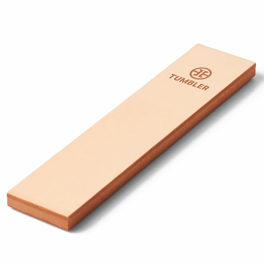 Genuine Leather Knife Sharpening Strop - Companion for Tumbler Knife Sharpene...