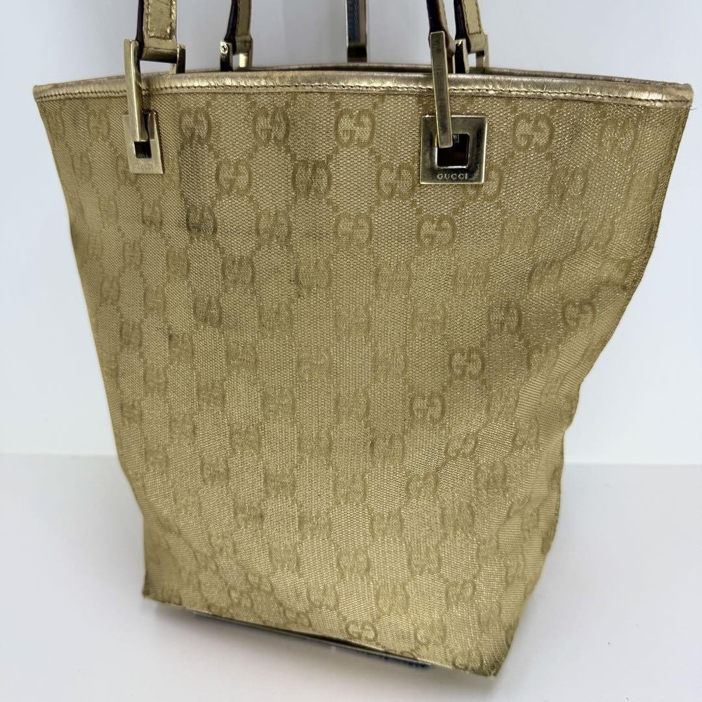 Gucci GG Supreme Gold Tote Bag 342 Luxury Designer Handbag New