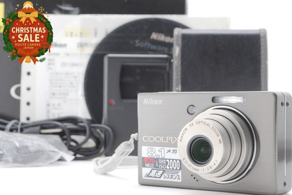 [Christmas Gift Sale] Nikon Coolpix S510 Gray 8.1MP Compact Digital Camera JAPAN-image