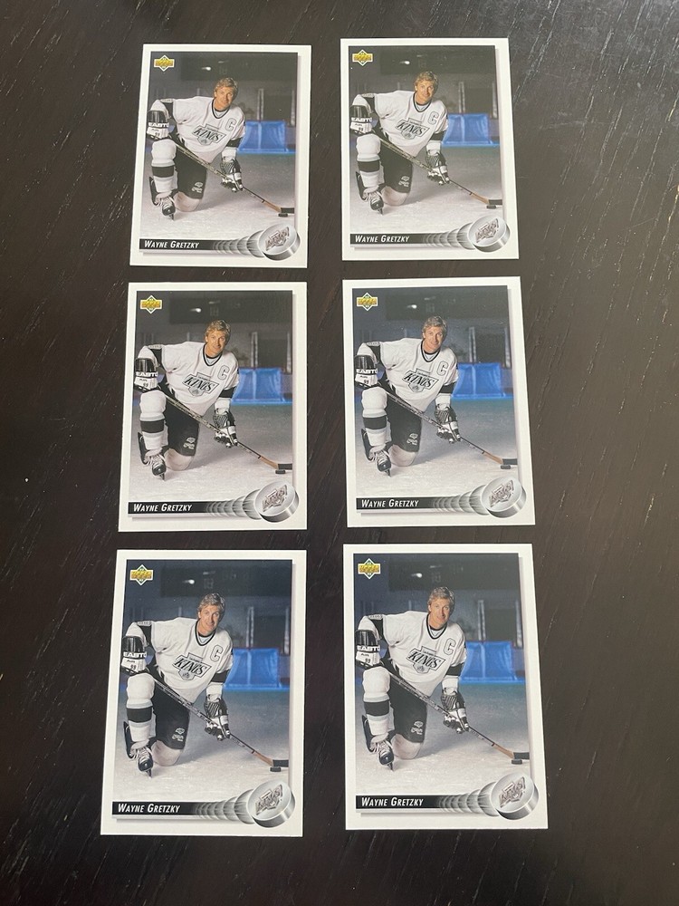 1992-93 Upper Deck Wayne Gretzky Kings Hockey Card 6-Pack