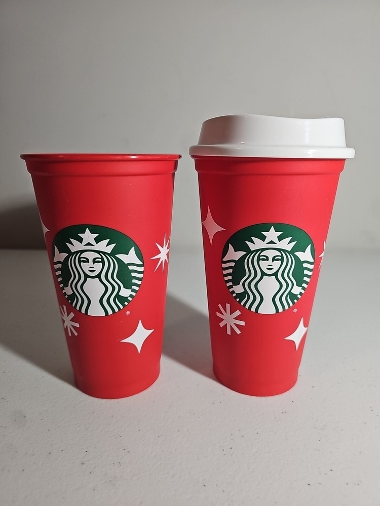 Starbucks 2022 Reusable Holiday Red Cup 25th Anniversary  16oz *Limited Edition*