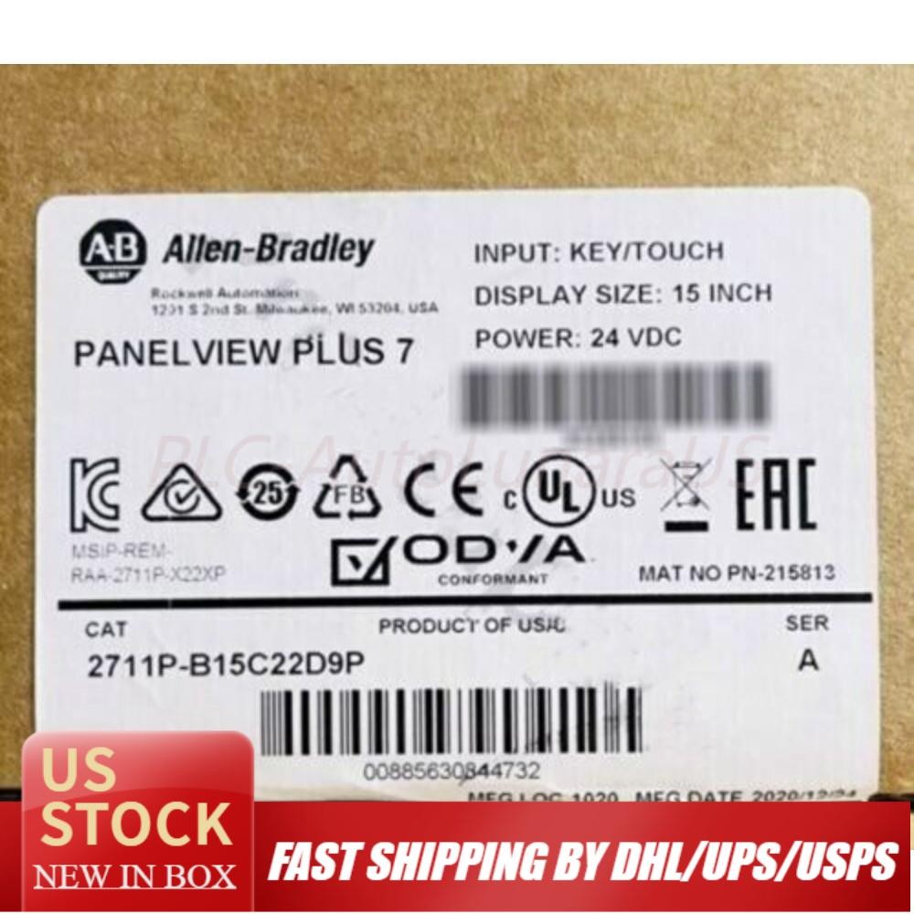 2711P-B15C22D9P PanelView Plus 7Graphic Terminal Sealed US Free Tax