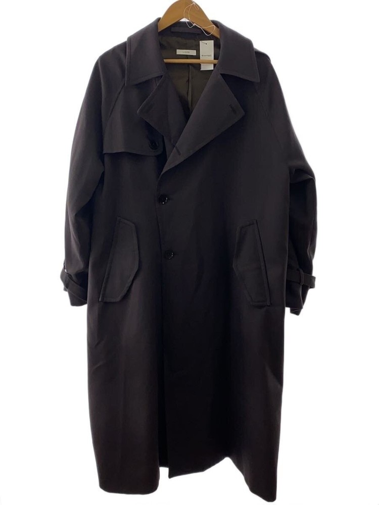 Lidnm Trench Coat/M/Polyester/Brw/Plain/Classical Wide 2733