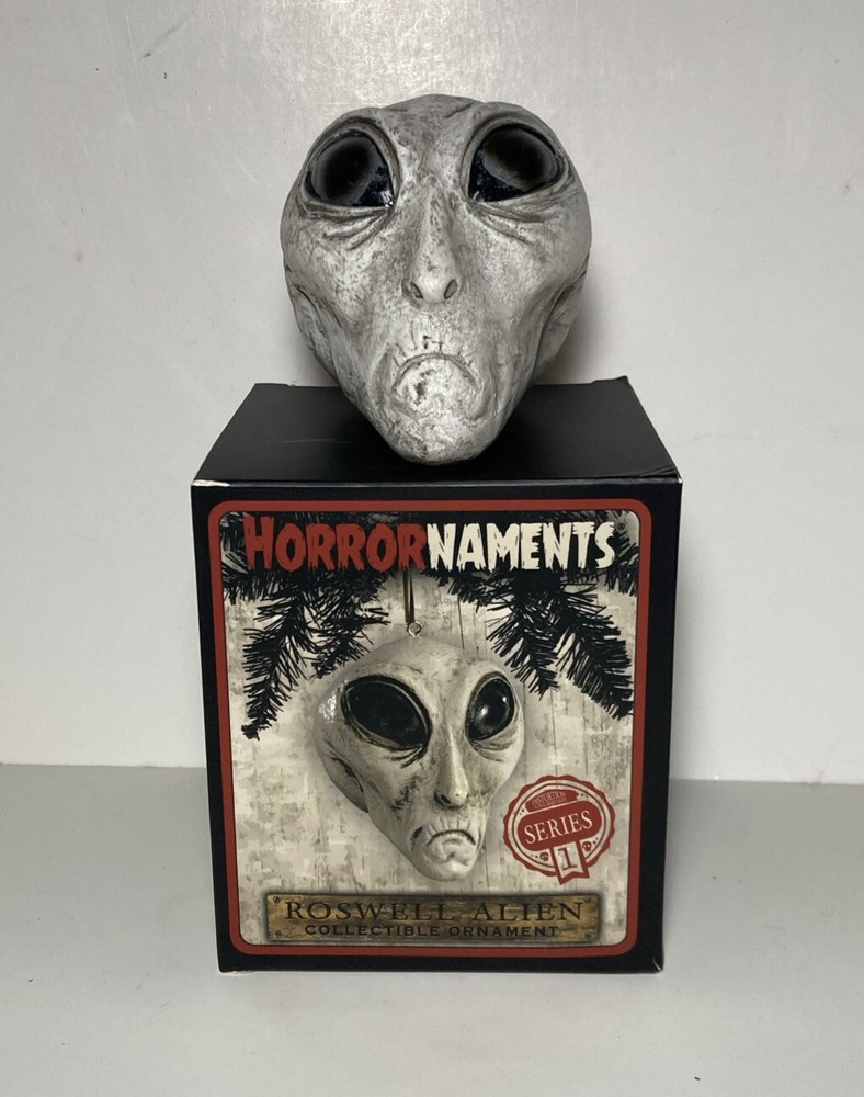 Roswell Alien Horror Ornament by Horrornaments Resin Ornament Christmas
