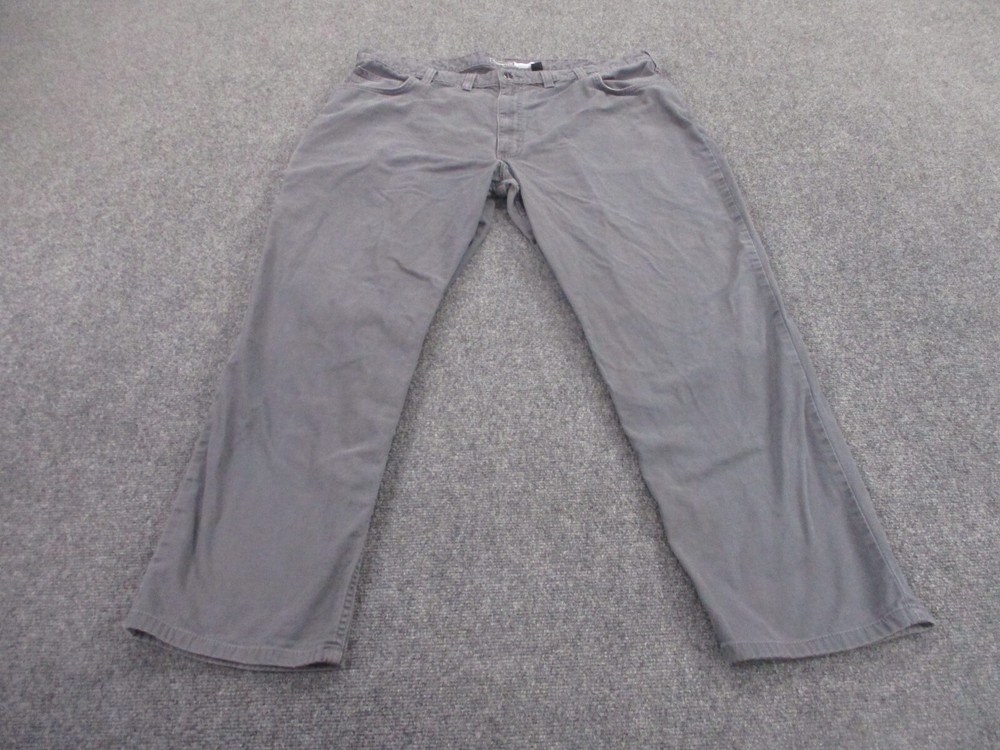 Carhartt Pants Adult 44 X 32 Gray Relaxed Fit Straight Leg Work Casual Mens