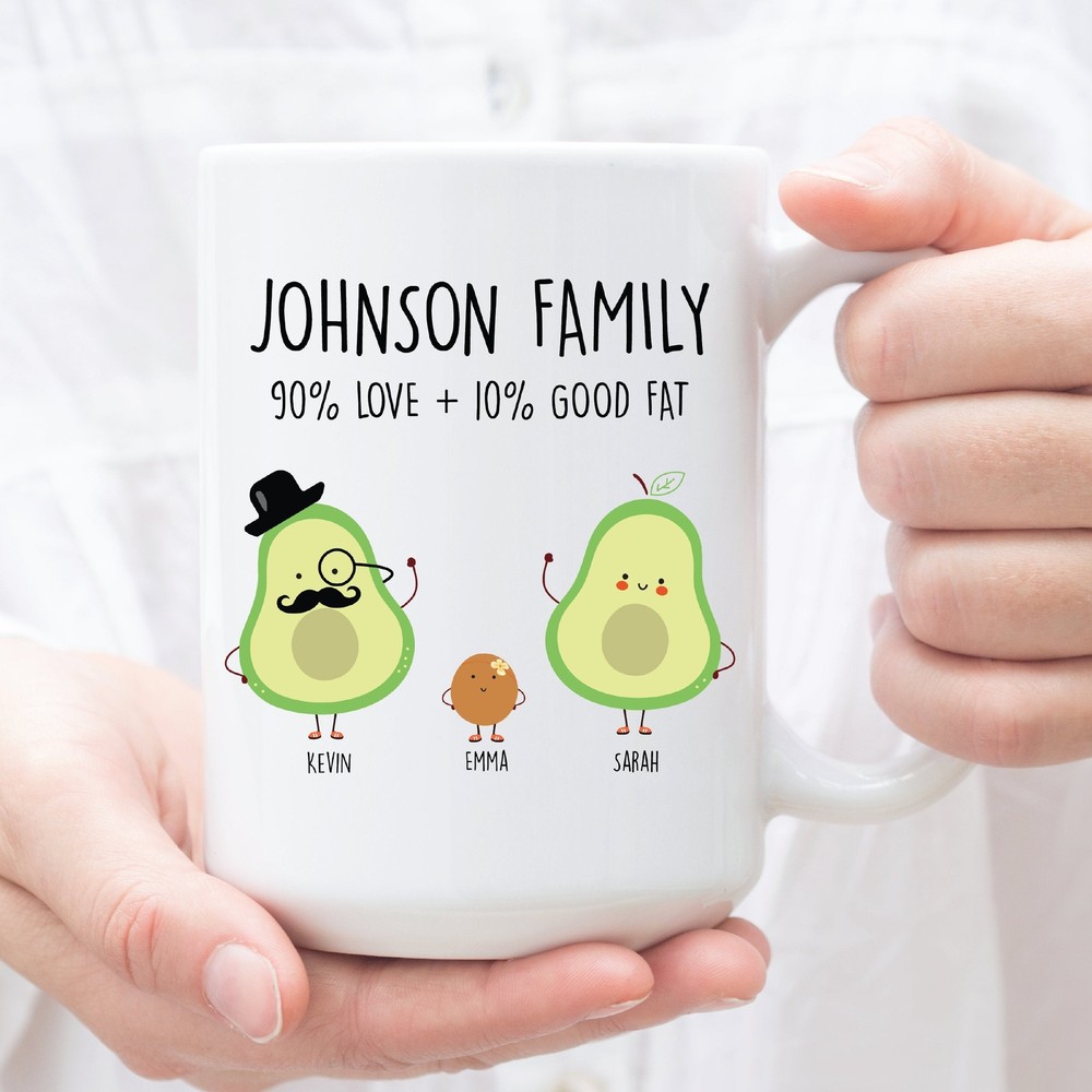 Funny Avocado Gift Mug Personalized Annivesary Gift Mom Birthday Mug Dad