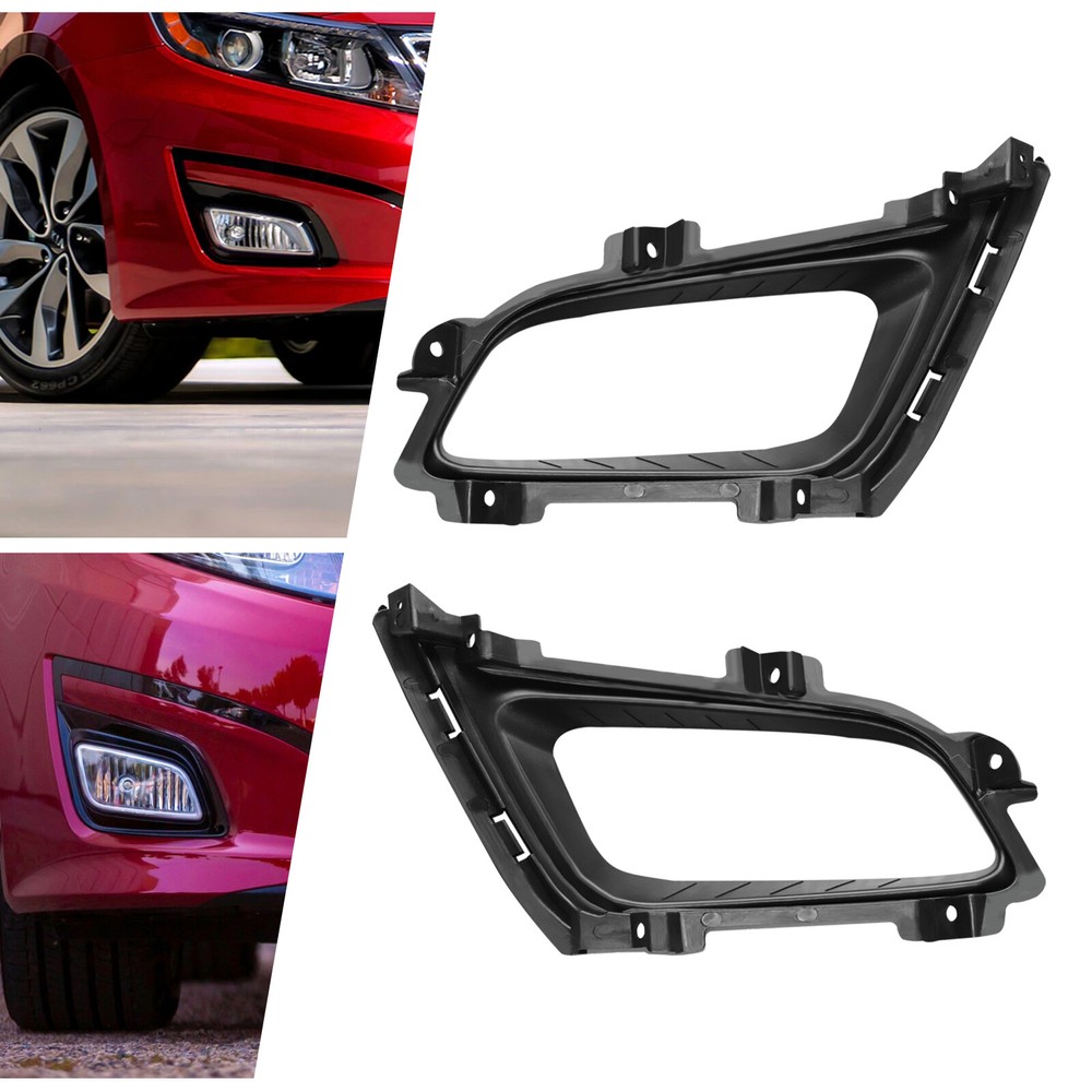 For Kia Optima 2014 2015 Left Right Hand Pair Fog Light Lamp Cover Bezel Trims