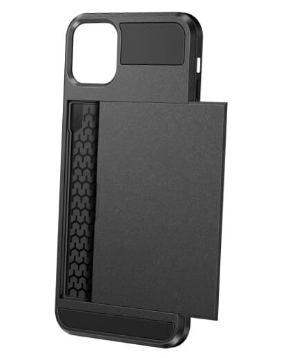 Case for iPhone 11 Case Wallet Credit Card Holder ID !Matte Grey - Upgraded