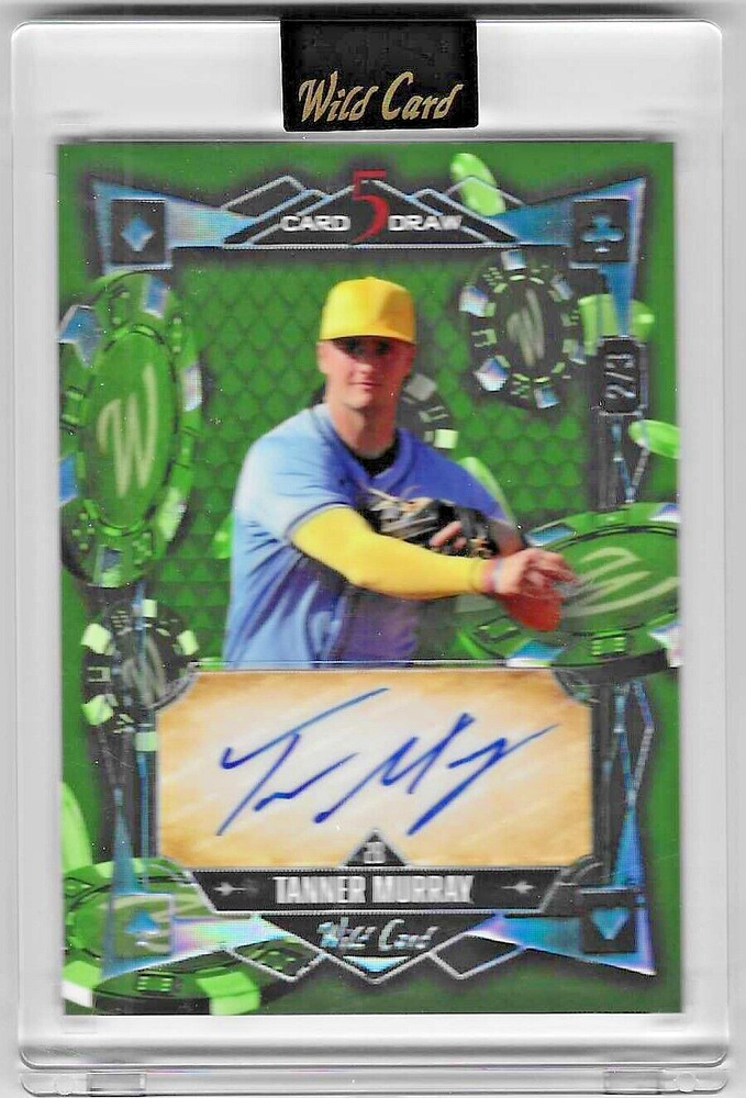 2024 Wild Card 5 Card Draw TANNER MURRAY AUTO #2/3 Tampa Bay Rays
