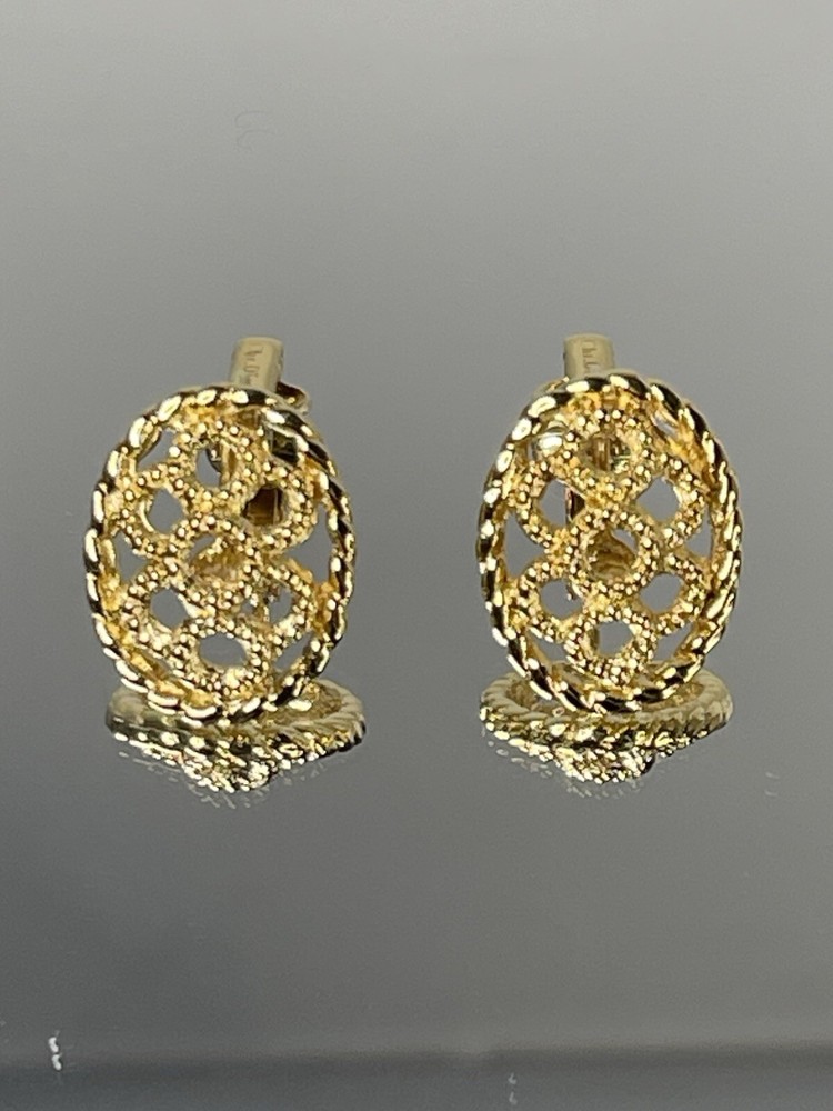 Christian Dior Gold Tone Hoop Earrings for Women