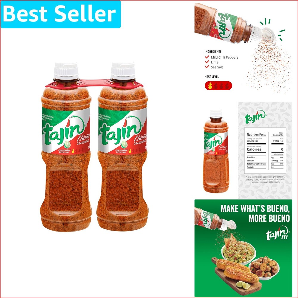 Chile Lime Clásico Seasoning 14oz Pack of 2 – Zesty Cooking Essential