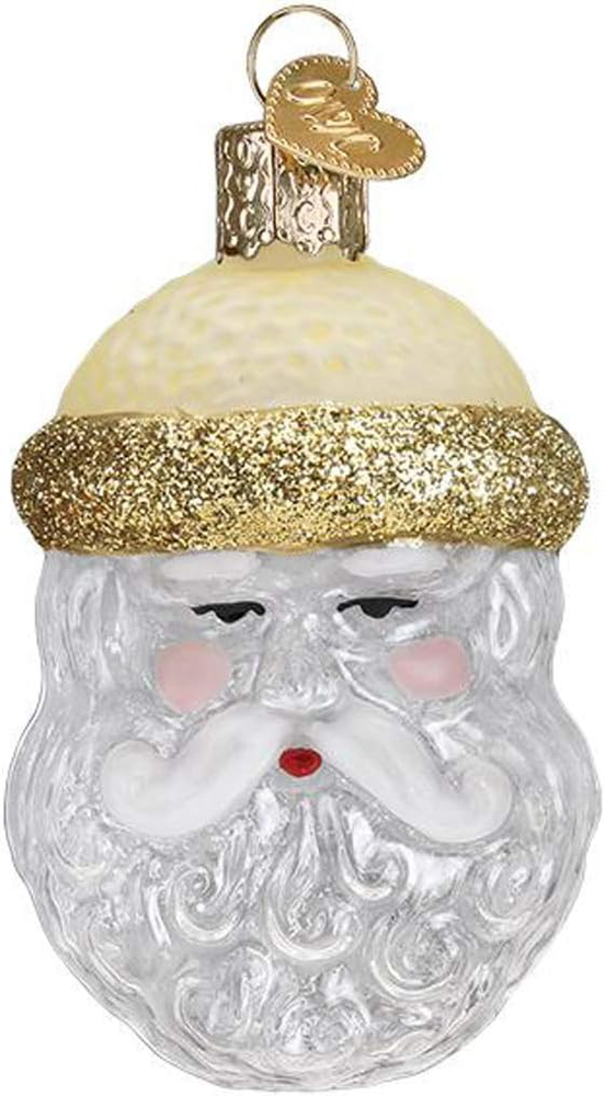 Old World Christmas Crystal Santa Ornament