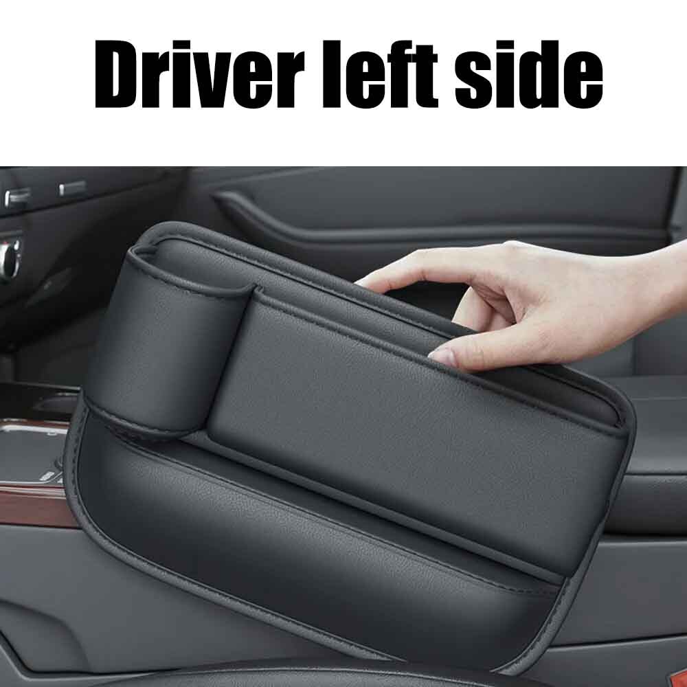 Left Side Car Accessories Seat Gap Filler Phone Holder Storage Box Organizer Bag