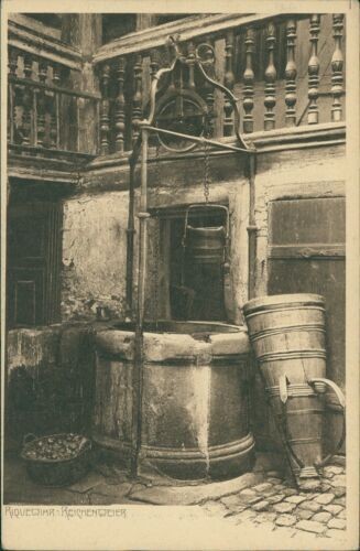 Ansichtskarte Reichenweiler Riquewihr Brunnen (Nr.9379) Elsass