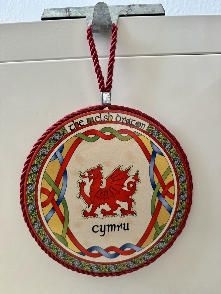 Welsh Dragon Ceramic Plaque Wall Hanging Ancient Celtic Home Decor Welsh Gift 7