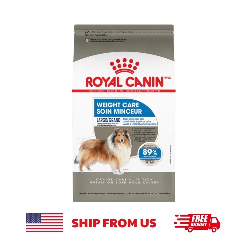 Royal Canin Large Breed Weight Care Dry Dog Food for Adults 30lb Bag